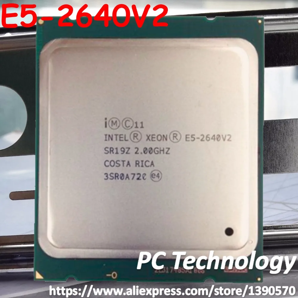 Original Intel Xeon processor E5-2640V2 2.0GHz 8-Core 20M E5 2640 V2 FCLGA2011 2640V2 free shipping ship out within 1 day | Компьютеры и