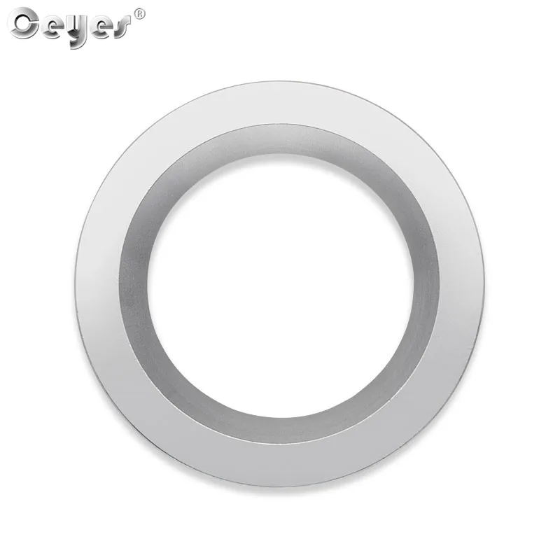 Silver Start Ring Ceyes аксессуары для стайлинга автомобилей Start Stop крышка кнопки запуска двигателя накладка наклейка чехол для Land Rover Discovery Sport 5 Range Rover - Название цвета: Silver Start Ring