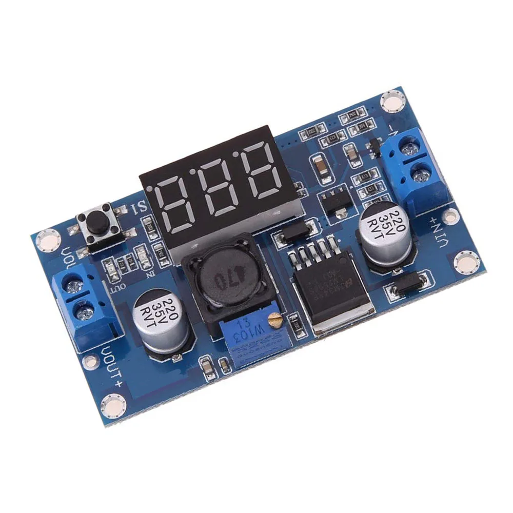 DC Регулируемый понижающий модуль питания с цифровым дисплеем в LM2596 LM2596S +