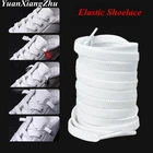 Шнурки эластичные унисекс, без завязывания, белыечерные, 1 пара