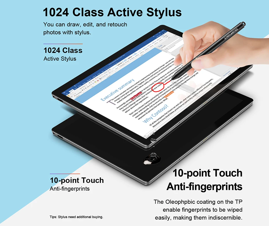 Планшет Teclast X6 Pro 2 в 1, 8 ГБ ОЗУ, 256 Гб SSD, 12,6 дюймов, 1920*2880, FHD ips, Intel M3-7Y30, Windows 10, сенсорный экран, планшет, USB3.0