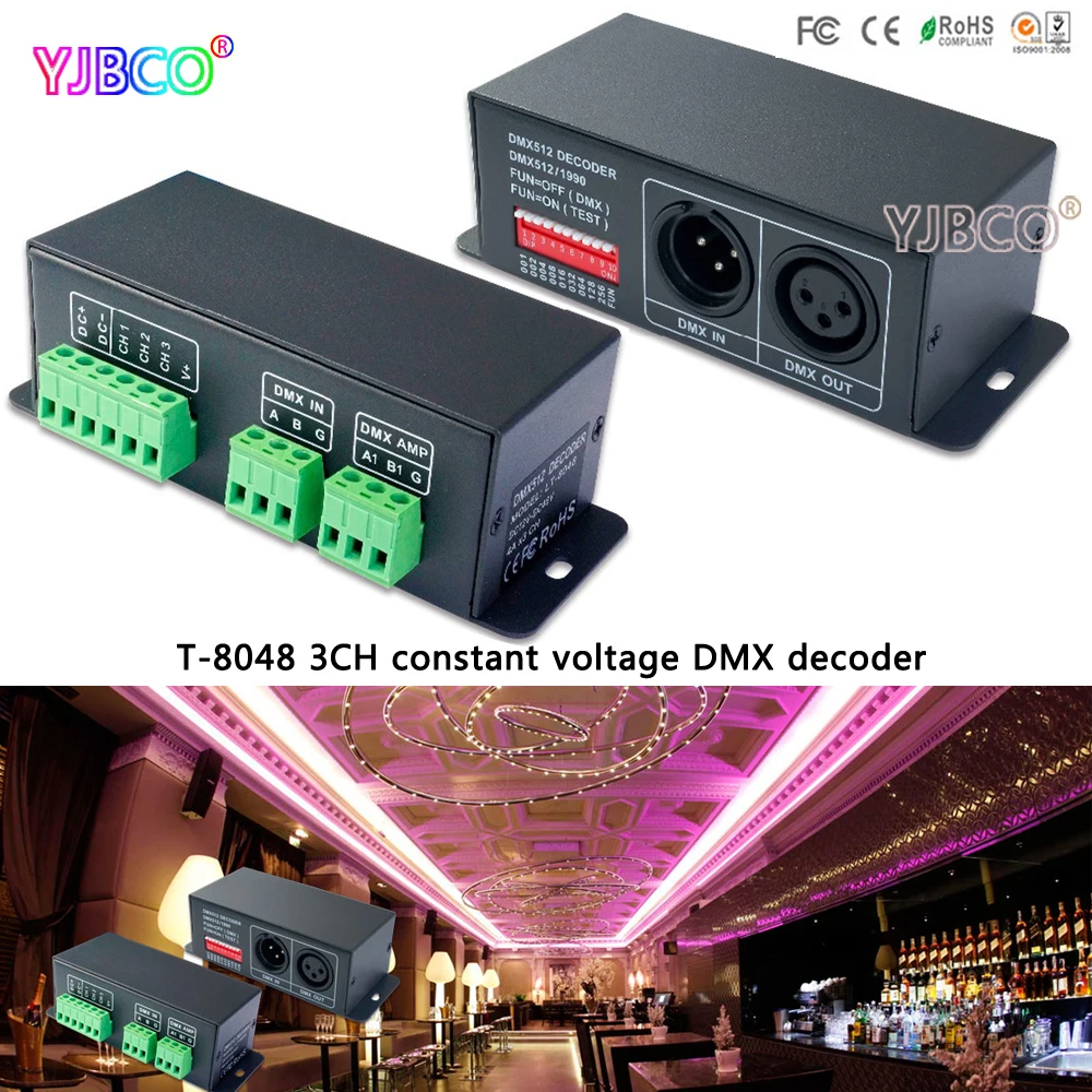 Светодиодный контроллер фирмы ltech comtroller LT 8048 DMX PWM преобразователь постоянного