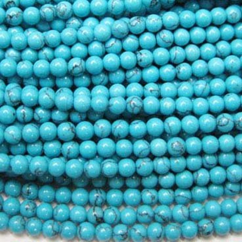2mm charms blue turquioce stone jasper round loose beads for jewelry making spacers accessories 15 GSR2mm16