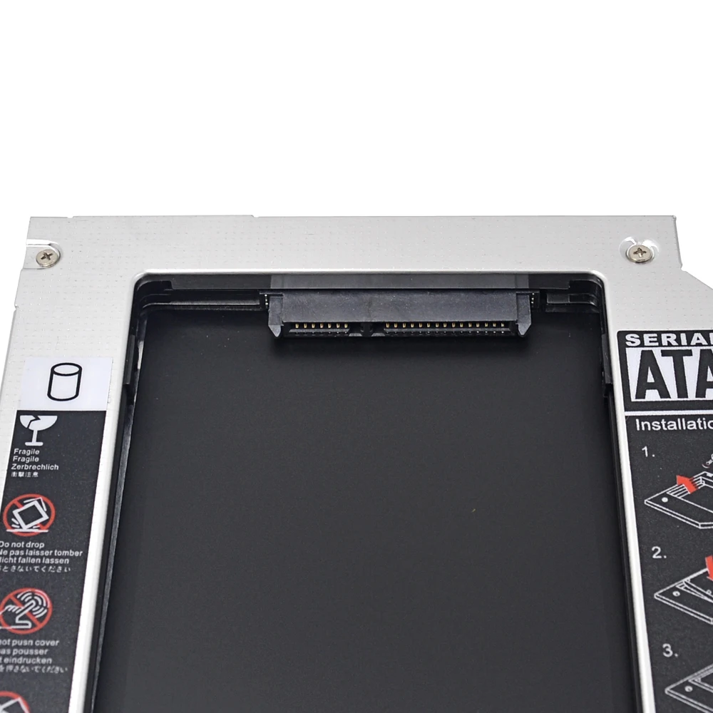 Высокопроизводительный чипсет SATA 3 0 2nd HDD Caddy 9 5 мм для 2 &quotжесткого диска SSD чехол