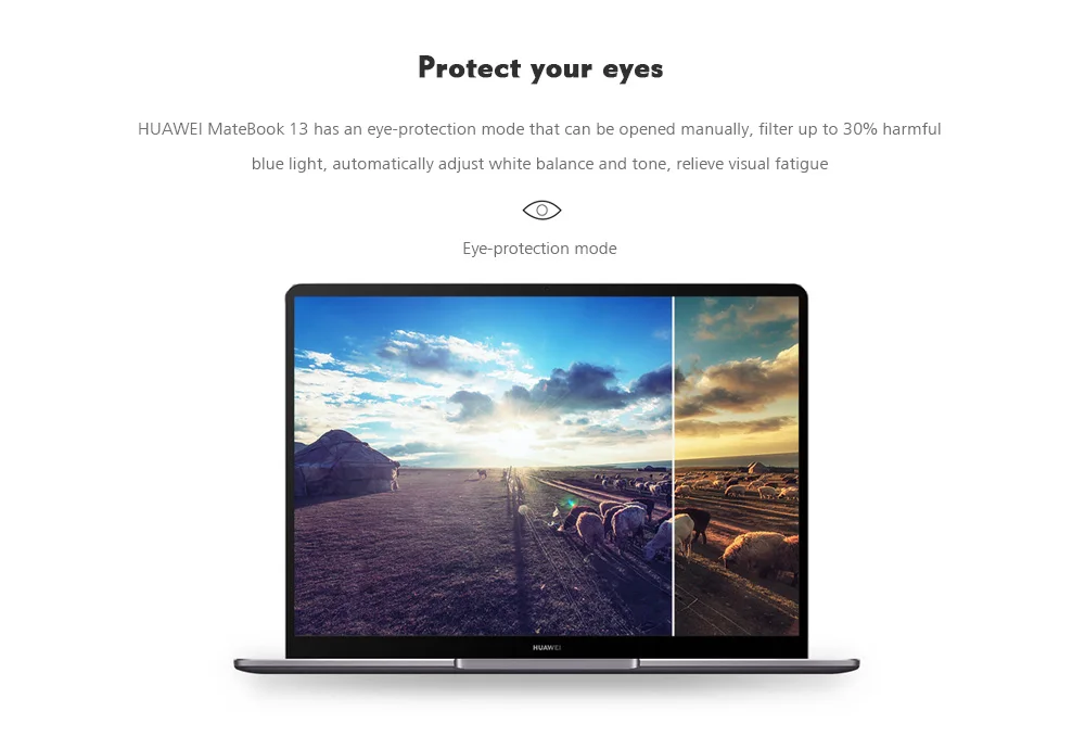 Ноутбук HUAWEI WRT-W19B MateBook 13," Windows 10 Intel Core i5-8265U quad core 1,6 GHz 8GB ram 512GB SSD с датчиком отпечатков пальцев