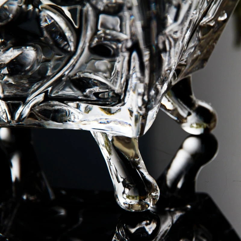 Креативная Хрустальная стеклянная Тележка коробка с декоративными конфетами