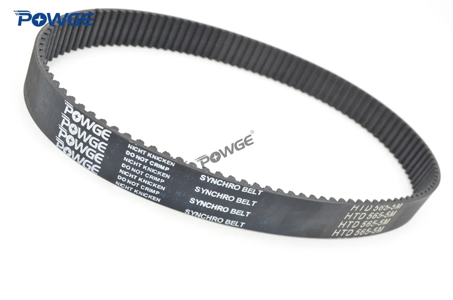POWGE HTD 5 м ремня C = 550/560/565/570 ширина 15/20/25 мм зубов 110 112 113 114 HTD5M синхронного ремня 550-5M 560-5M 570- 5 м