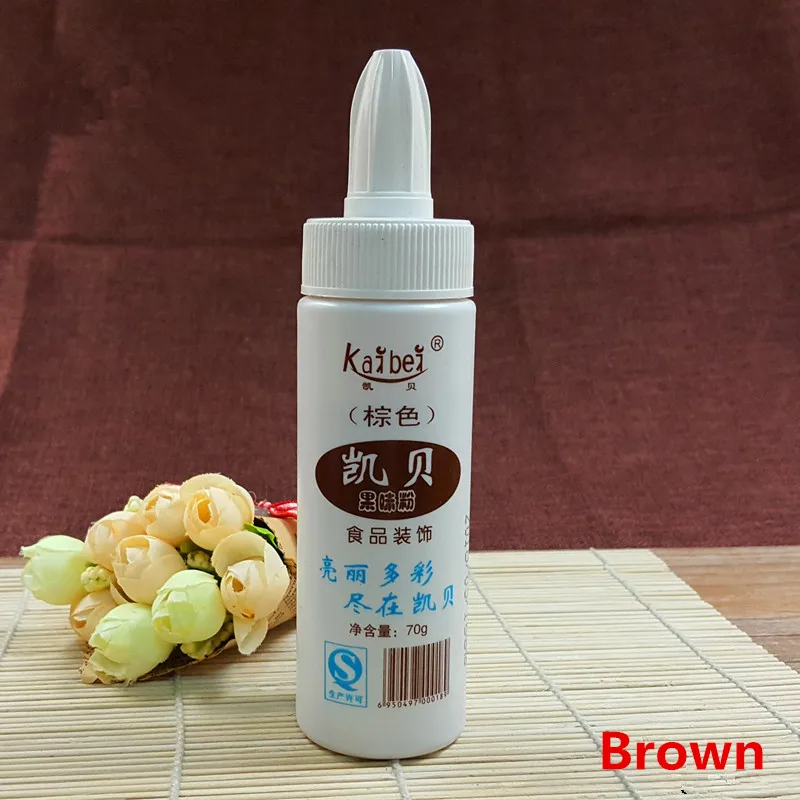 Brown WOWCC еда цвет ing 1 шт. фруктовый порошок Макарон ручной работы мыло десерт декоративные еда цвет торт украшения инструменты для помадки - Цвет: Brown