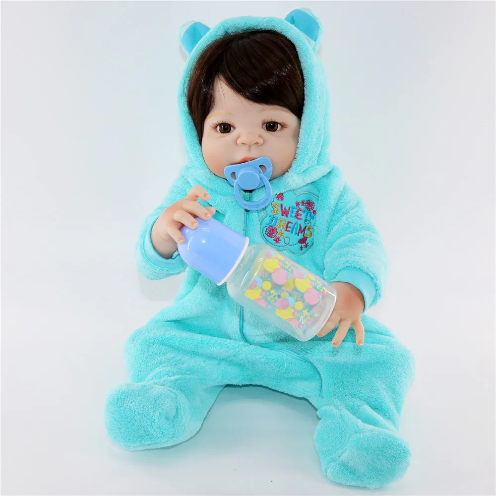 Boneca Reborn bebe menino полностью силиконовые куклы reborn для маленьких мальчиков 23 &quot57 см