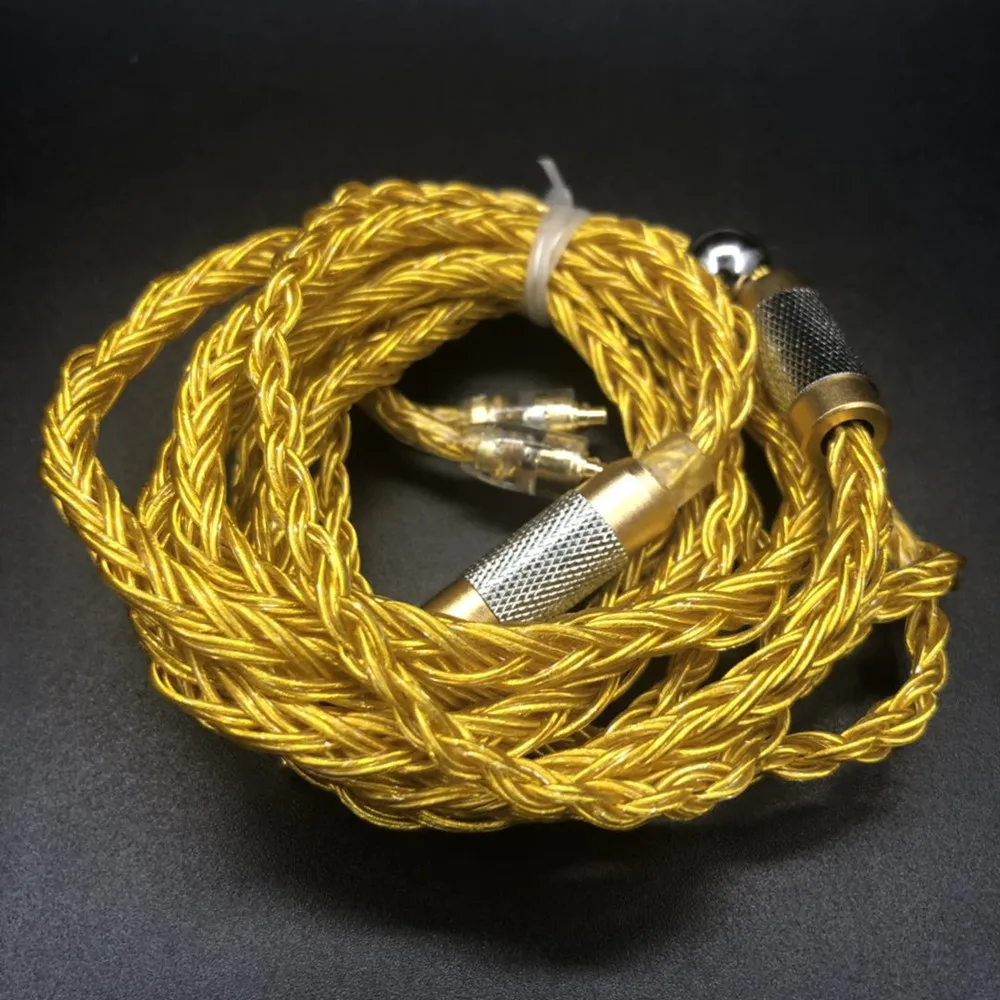 Кабель для наушников FENGRU DIY jdly Gold JC16 6N OFC 16 Share 480 ядер Shure SE215 IE80 KZ ZST Pro ZSN ZS10