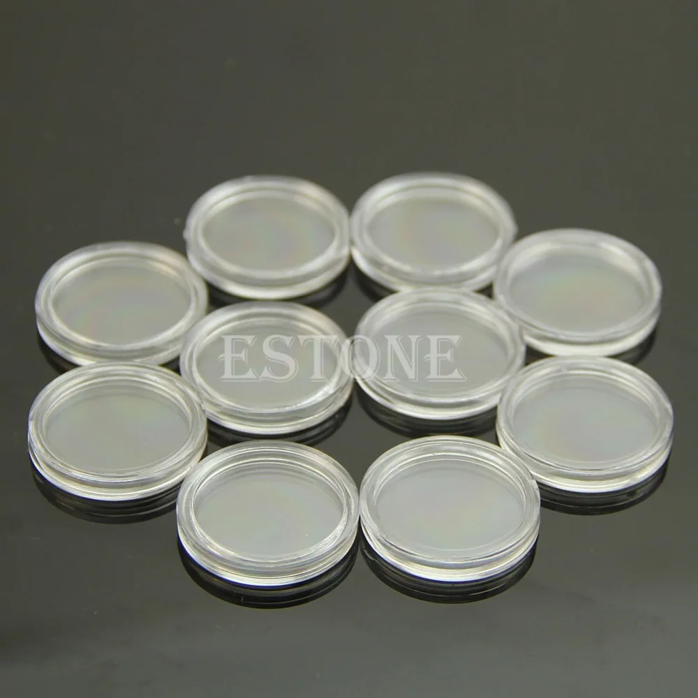 10 шт. пластиковые круглые Чехлы для монет 22 мм|coin storage|round casestorage capsules |