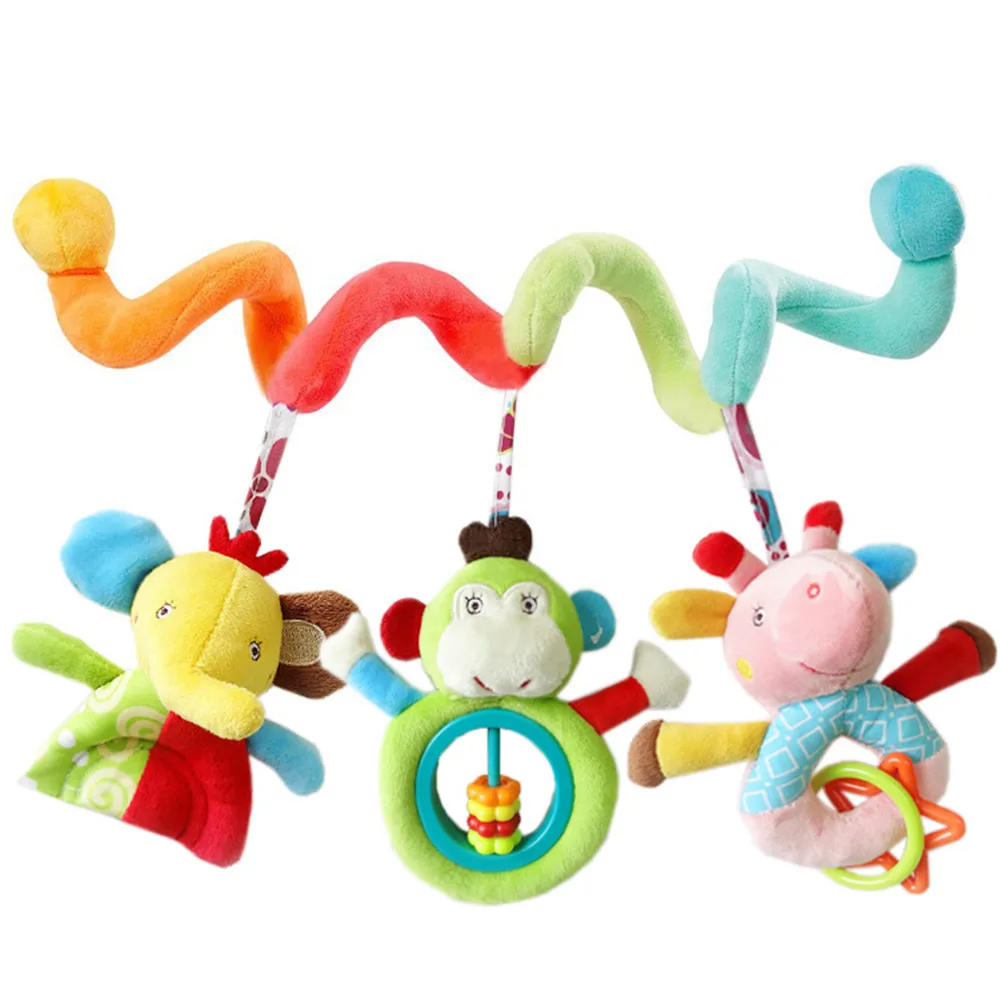 

Newborn Baby Crib Revolves Around Bed Stroller Car Playing Toy Cute Animal Crib Lathe Hanging Baby Rattles Gift