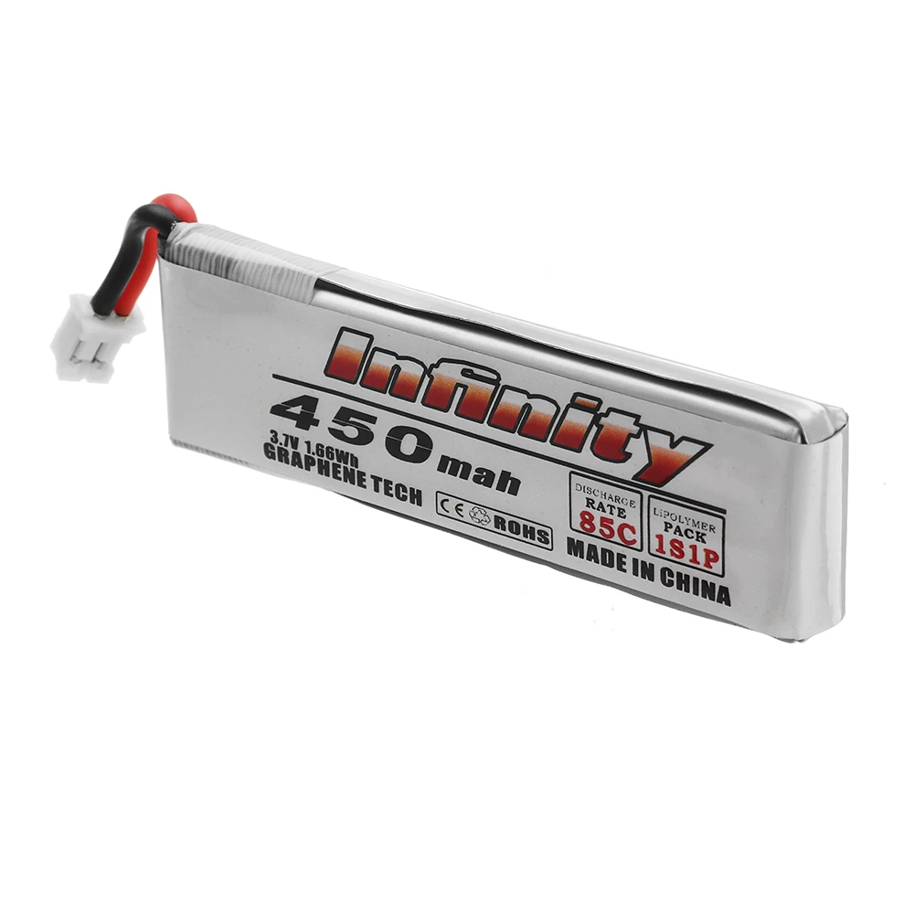 5 шт. AHTECH Infinity 3 7 V 450mAh 85C 1S LiPo батарея для RC Multirotor Fpv Racing Drone Tiny Whoop Quadcopter запасная