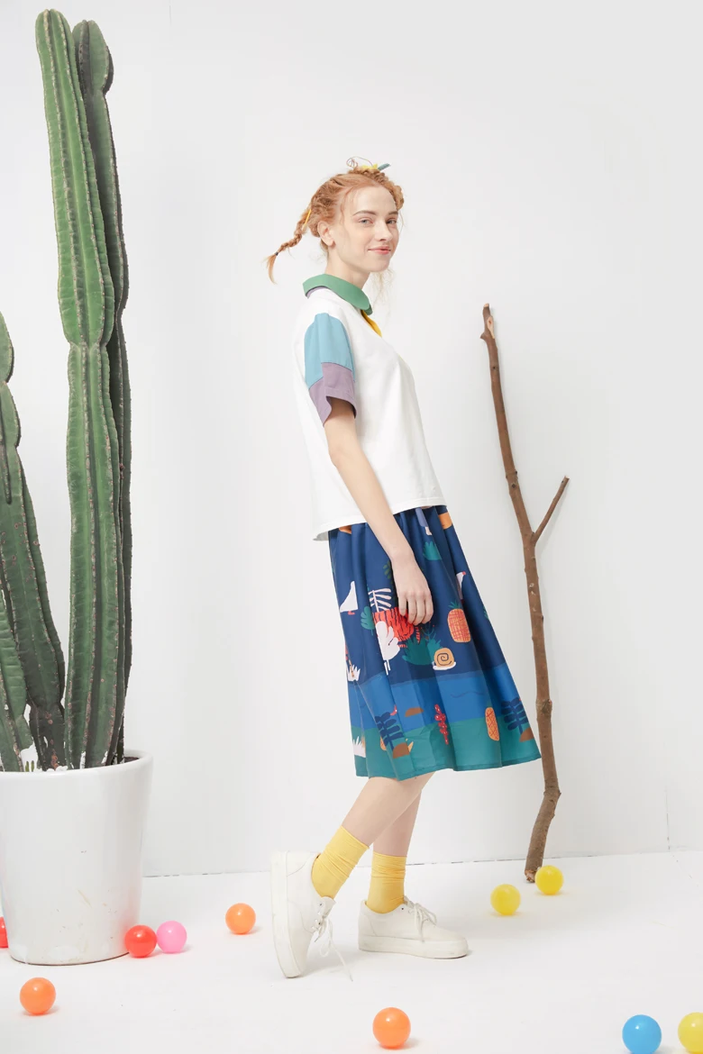 Новые летние женские шифоновые юбки с эластичной резинкой на талии Женская юбка