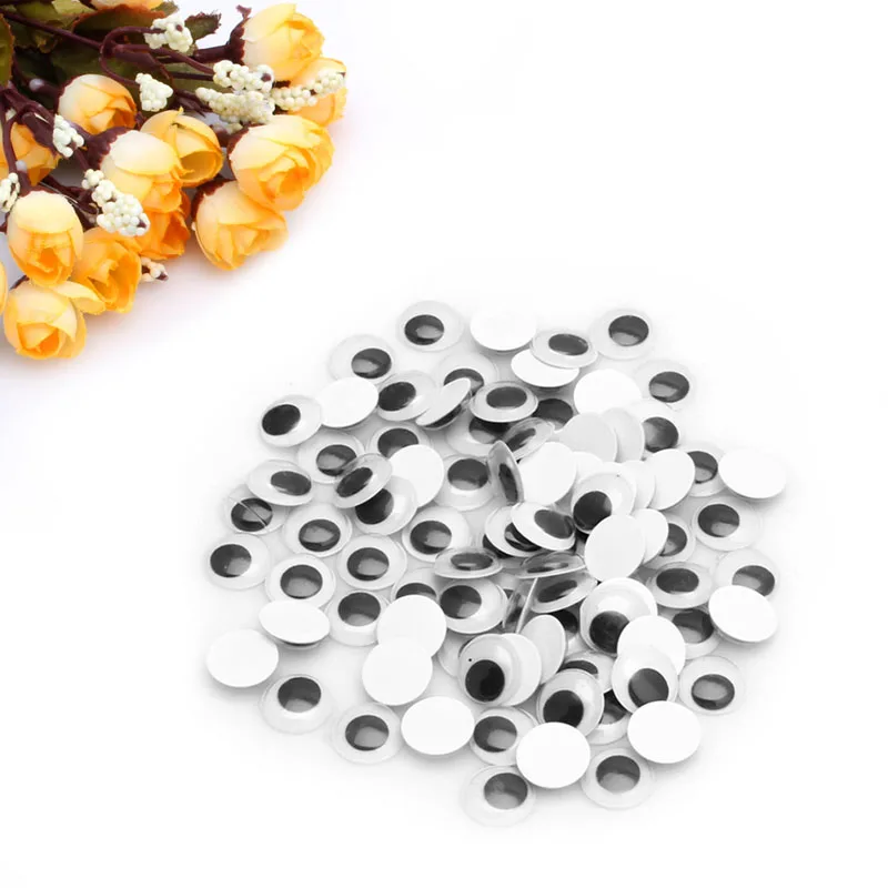 HBB 100 шт Wiggly Wobbly Googly Eyes самоклеющиеся Скрап бронирование карты для домашнего