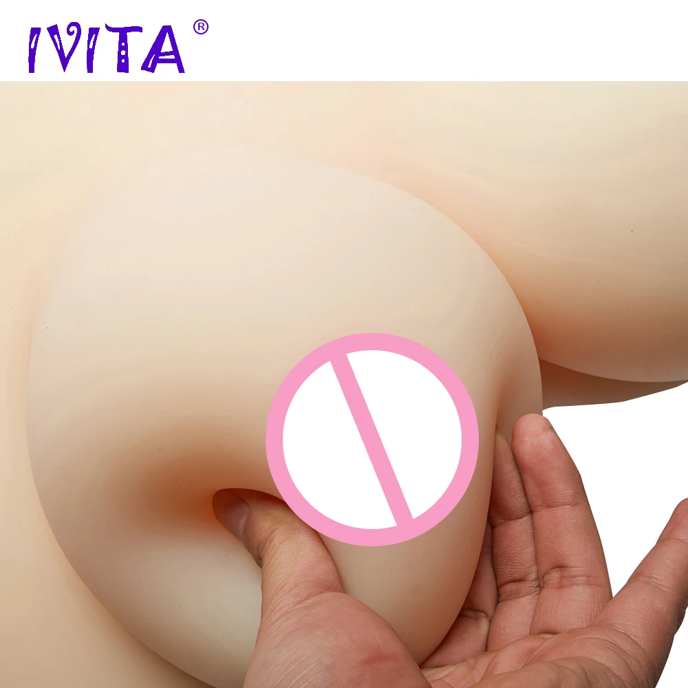 Реалистичная силиконовая грудь IVITA 1000 г поддельная Женская для Pechos Silicona