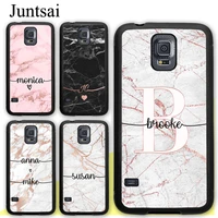 personalised marble name initials case for samsung galaxy a52 a52s a12 a22 a32 a72 a50 a21s a51 a71 s20 fe s21 ultra s10 plus