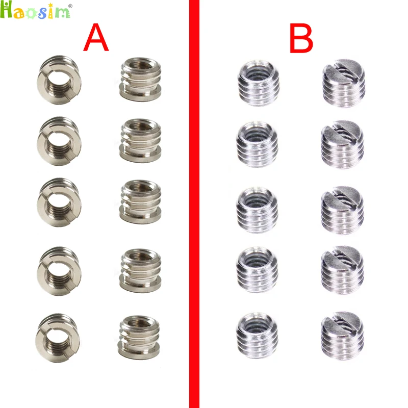10 шт. винтовой адаптер для штатива 1/4 до 3/8 дюйма|screw adapter|adapter screwtripod screw adapter |
