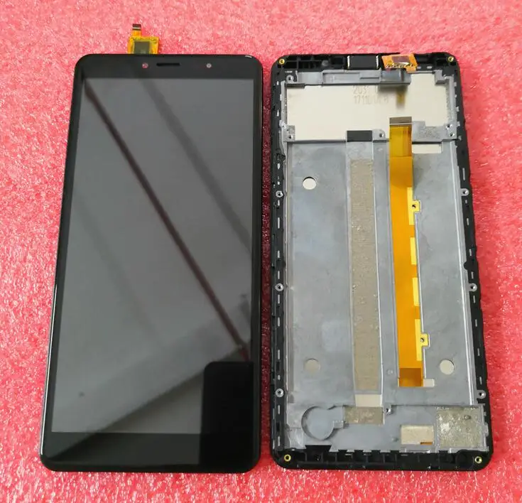 with frame Touch Screen + LCD Display Panel Sensor Glass screen For FLY Life Mega Digitizer | Мобильные телефоны и