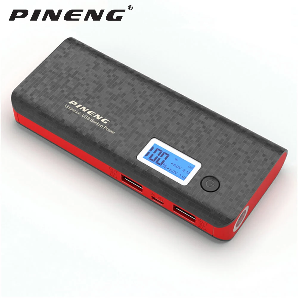 Pineng power Bank 10000 мАч PN968 внешний аккумулятор с светодиодный индикатором 5 в 2.1A для iPhone