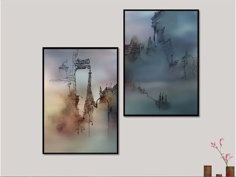 Картины распылители в европейском ретро стиле раскрашенные на холсте