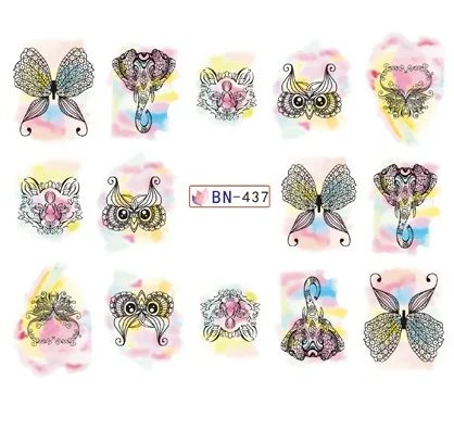 Наклейки для ногтей в виде совы слона тигра льва|stickers for nail arts|stickers nailswater stickers |