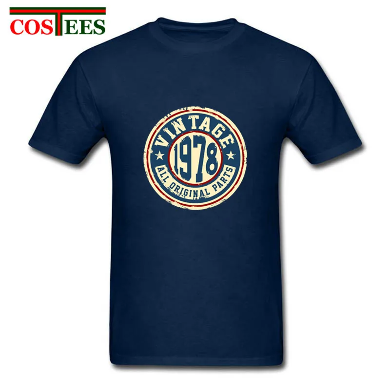 2 Camisetas Ретро Классический 40-й подарок на день рождения Винтаж 1978 все оригинальные части футболки мужские повседневные Удобные Хлопковые футболки на заказ - Цвет: 2