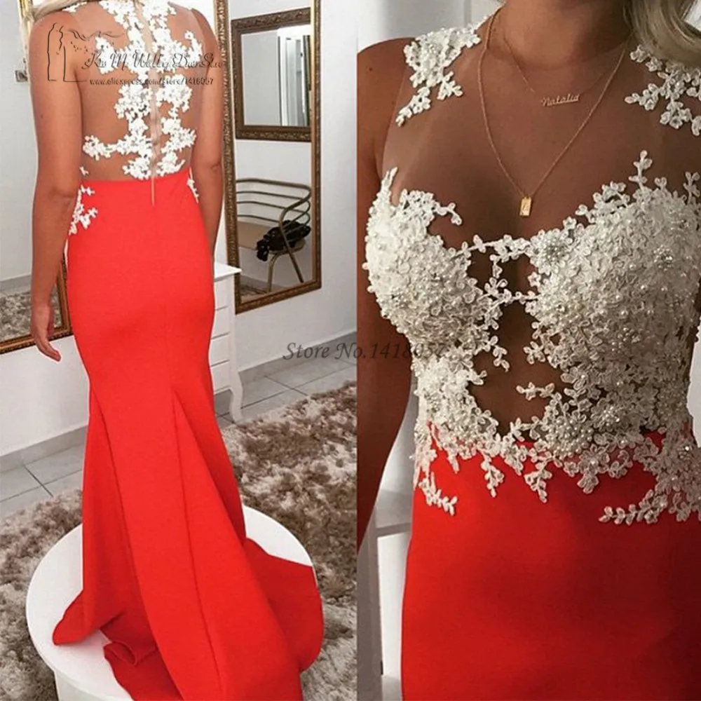 Vestidos de Noche длинное красное вечернее платье белые кружевные платья для выпускного