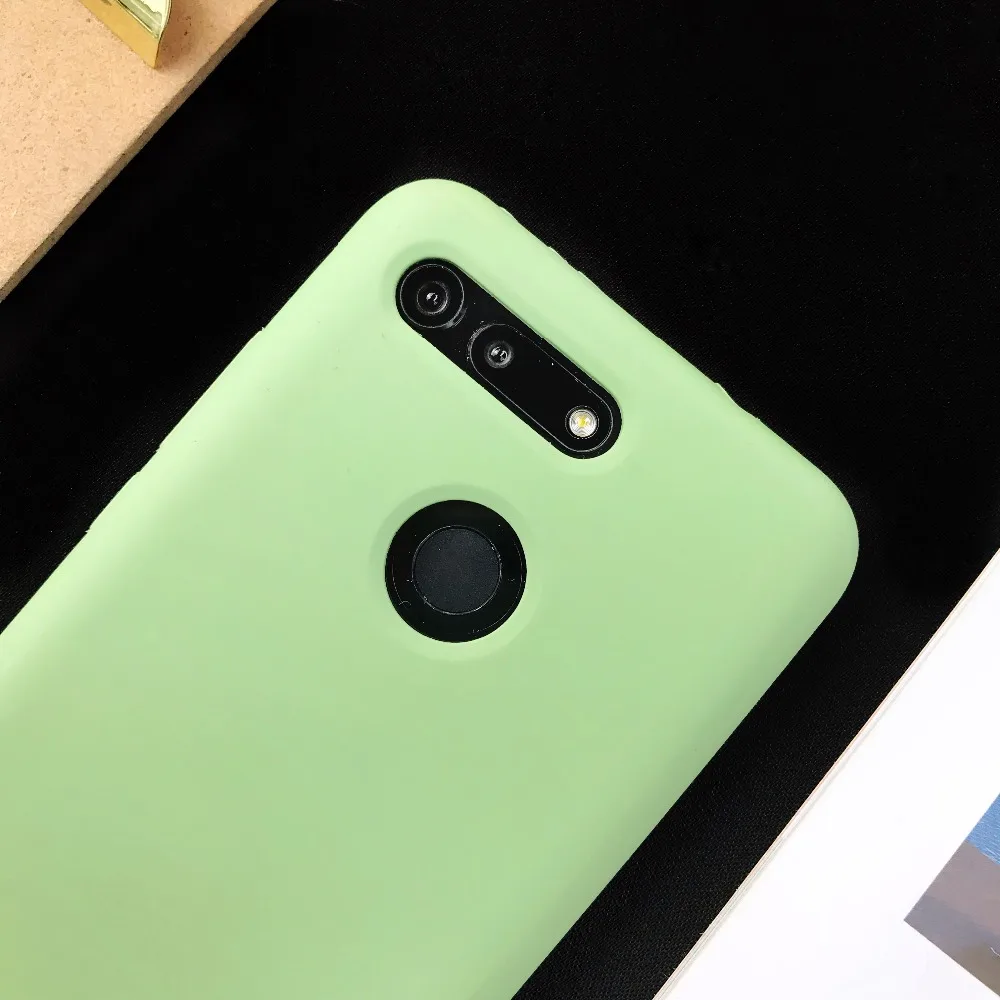 Жидкий силиконовый чехол для huawei Honor V20 V10 8X мягкий гелевый резиновый высококачественный чехол-накладка для Honor 9 10 Lite P Smart