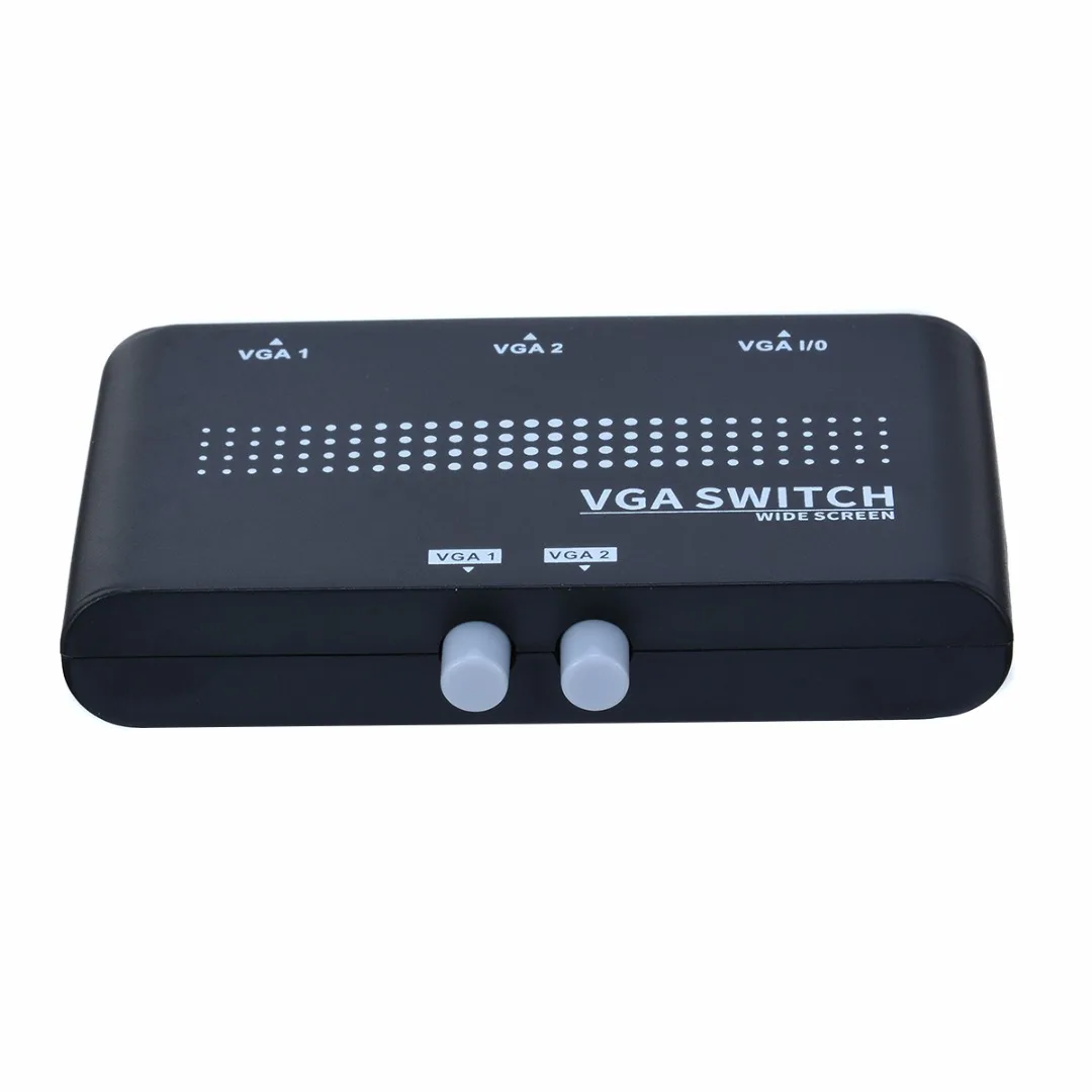 Mayitr мини 2 порта VGA селектор коробка 2 в 1 из VGA/SVGA ручной переключатель для ЖК-ПК