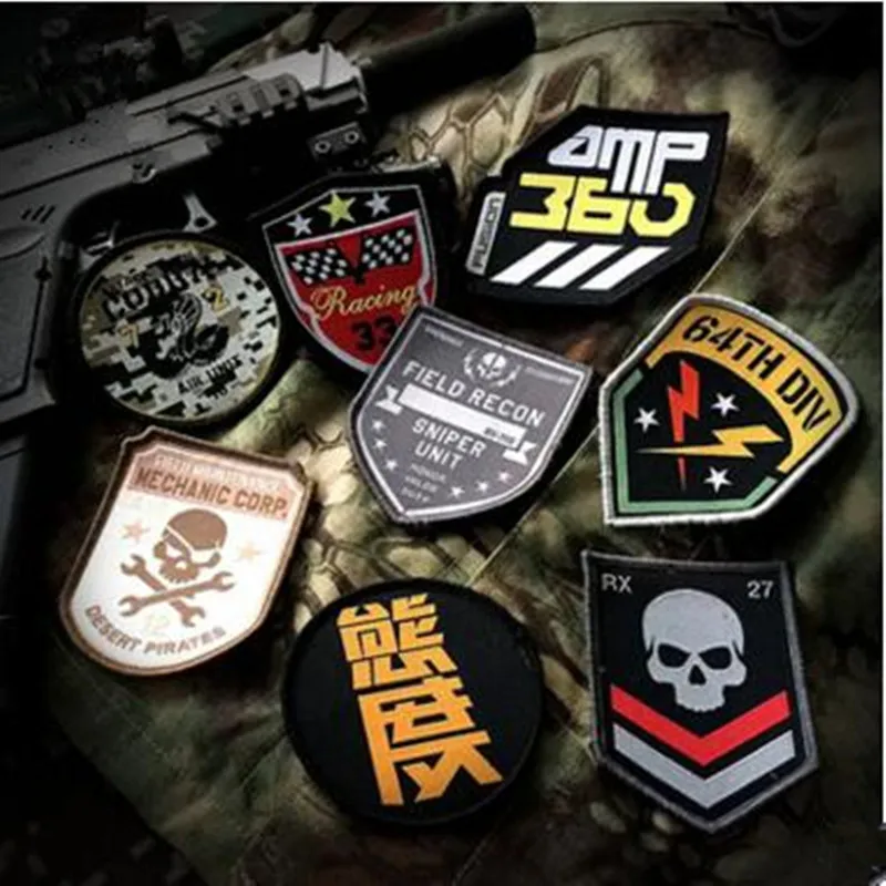 Военный Тактический Рюкзак Molle волшебная клейкая лента стикер для одежды вышитый