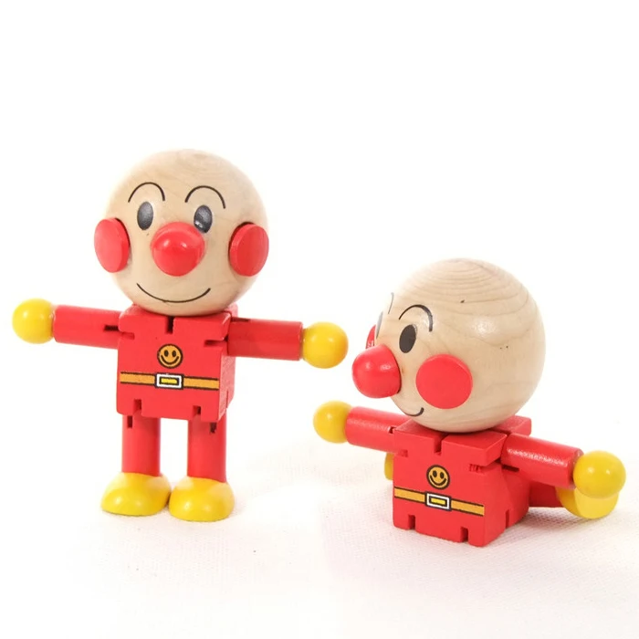Детские деревянные детские игрушки из мультиков аниме мини Anpanman кукла