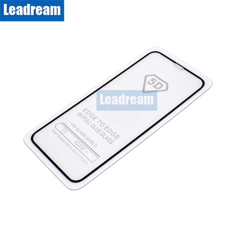 Leadream 500 шт. для iPhone 11 Pro MAX 5D закаленное стекло Xs Max Xr X 7 8 6 6S Plus 9H Защитные пленки