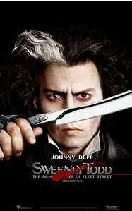 Sweeney Тодд: демон Парикмахерская Fleet Street Johnny Depp Шелковый постер декоративный