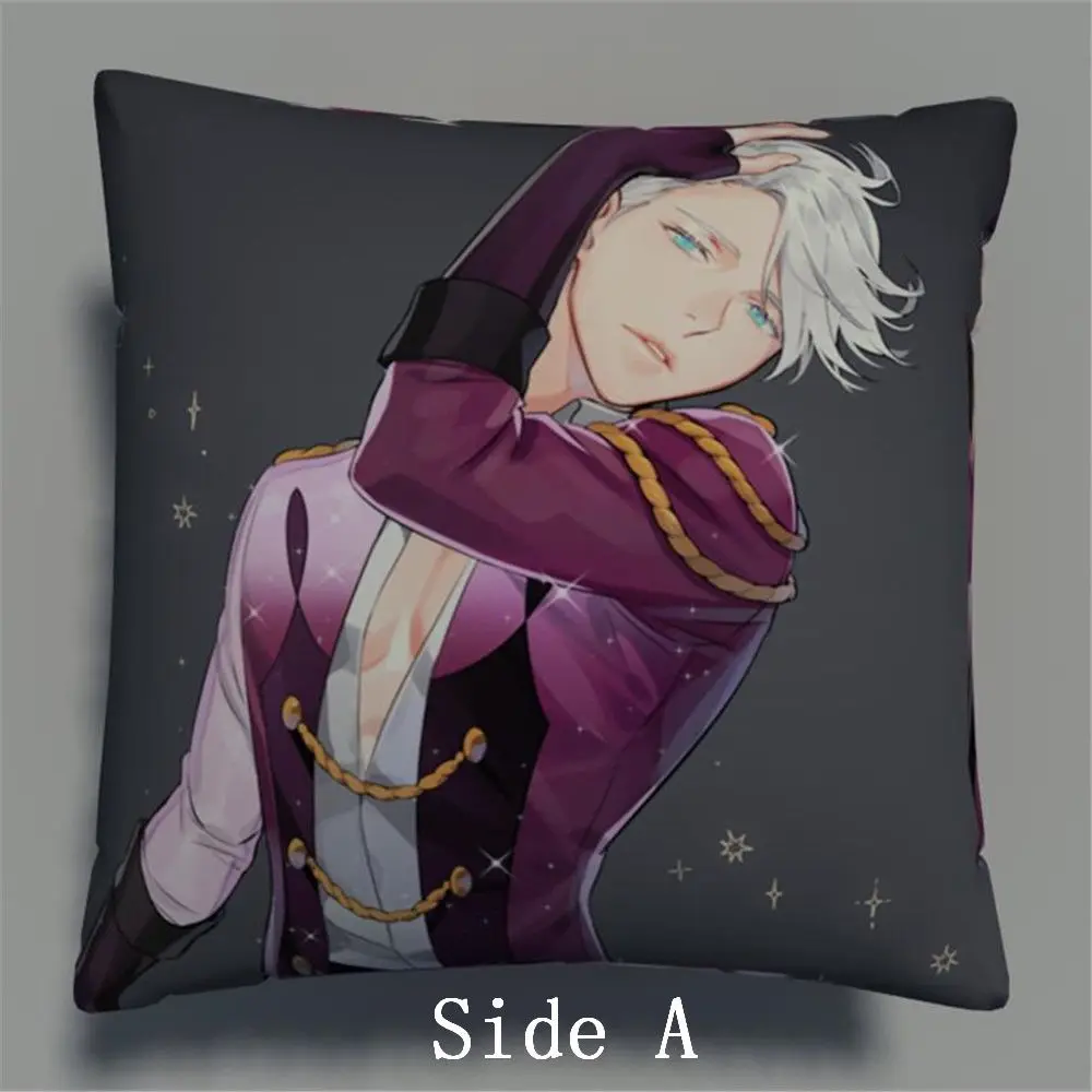 Yuri on Ice Victor Nikiforov Аниме Манга Двусторонняя Подушка Чехол для подушки
