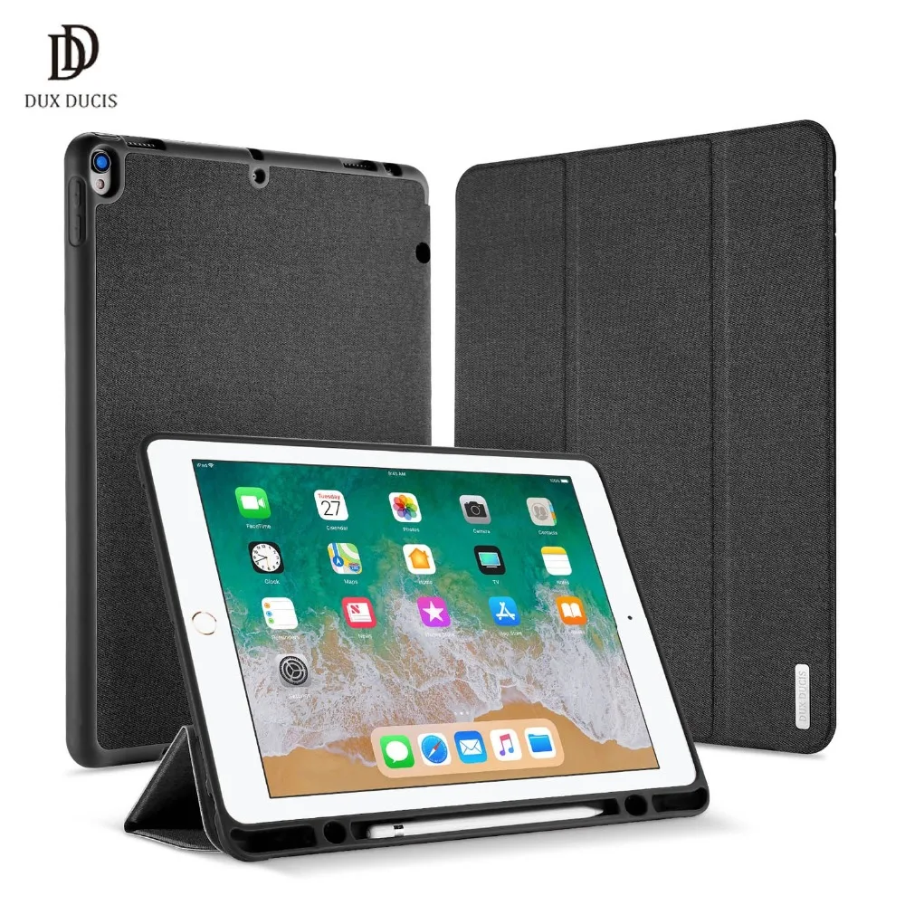 DUX DUCIS PU кожаный чехол для ipad Pro 12 9 2017 Стенд Магнитный смарт дюйма с карандашом
