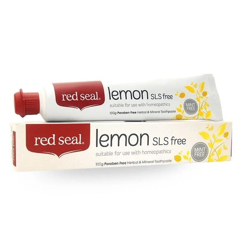 

NewZealand Red Seal Low Foaming Lemon Flavour Toothpaste Reduce Stain Plaque Decay Protect Mouth Gums Enhance Breath Mint free