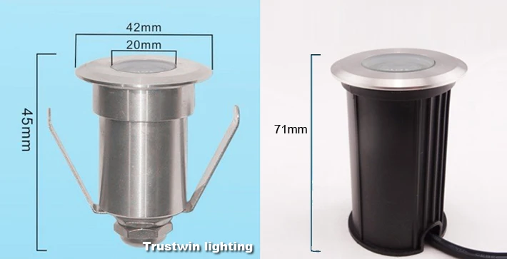 Наружный водонепроницаемый светодиодный подземный мини-светильник 4 шт. 12 В 24 110