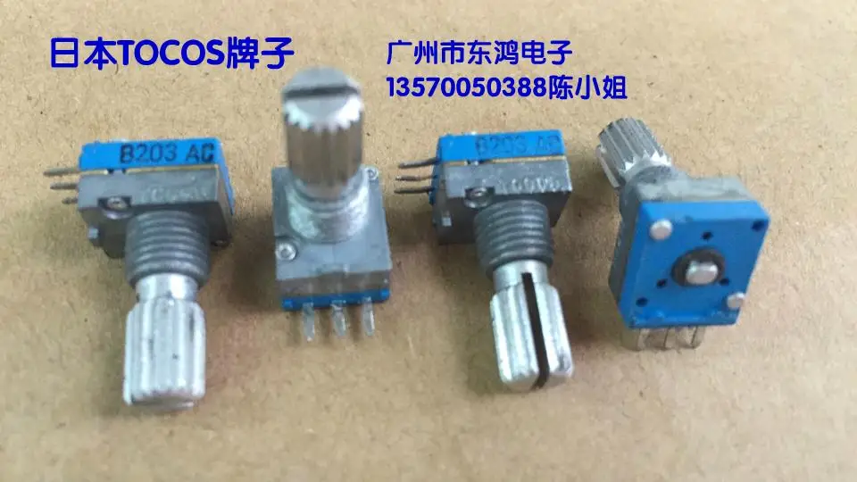 1 шт. импорт TOCOS точный потенциометр типа RK097 B20K Магнитный вал 15 мм усилитель