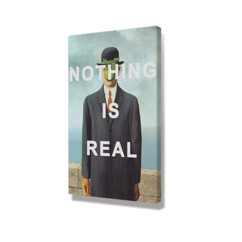 Rene magritte son of man картина с цитатами для дома гостиной спальни Декор печать постер