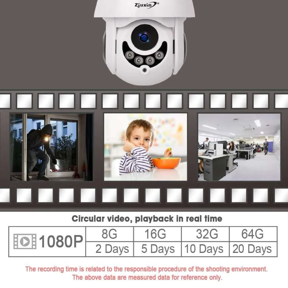 IP Камера 1080 P 2MP PTZ охранных Беспроводной 360 Wi Fi Onvif IP66 CCTV Открытый ipCam