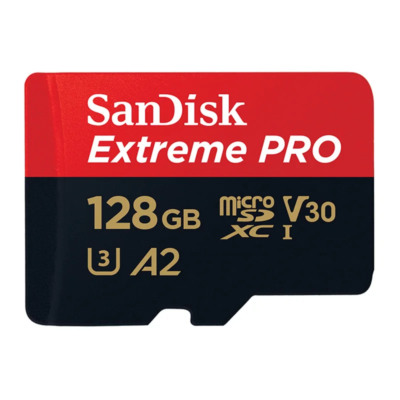 Карта памяти SanDisk, 32 ГБ, Micro SD карта, 64 ГБ, 128 ГБ, TF карта, 256 ГБ, A1/A2, C10, UHS-I, U1/U3, U3, V30, SDXC, 4 K, HD, для Samrtphone/Tablet/PC - Емкость: Extreme PRO V30 128G