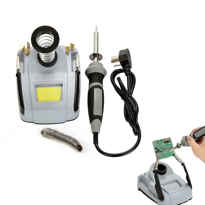 

Electric solder iron set household electronic welding tools 30W mobile phone repair with bracket electric iron industrial grade