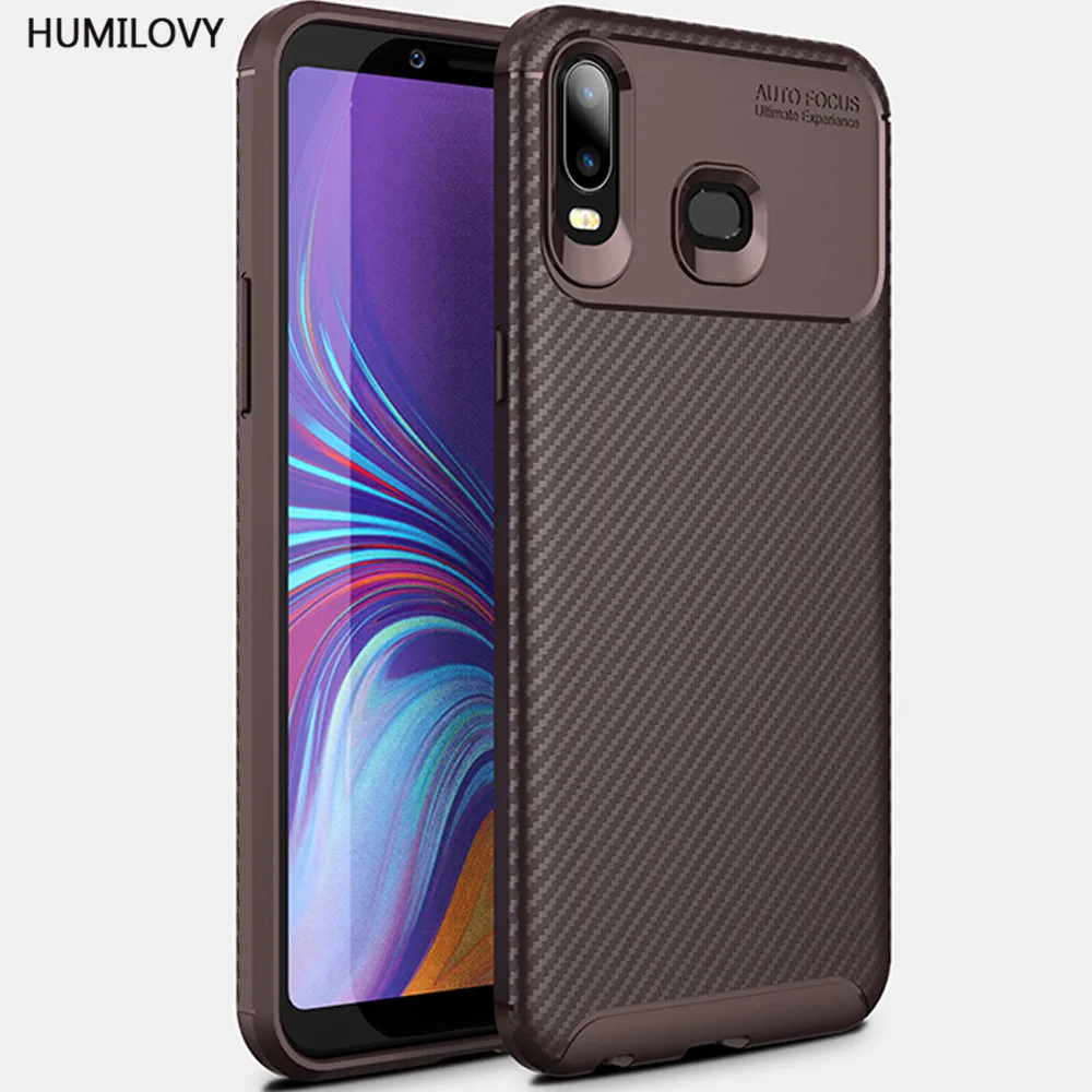 Чехол для Samsung Galaxy A6s чехол силиконовая прочная броня мягкая задняя крышка чехлы
