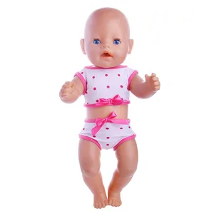 Костюм с розово-красным бантом подходит для кукол 18 дюймов, 43 см