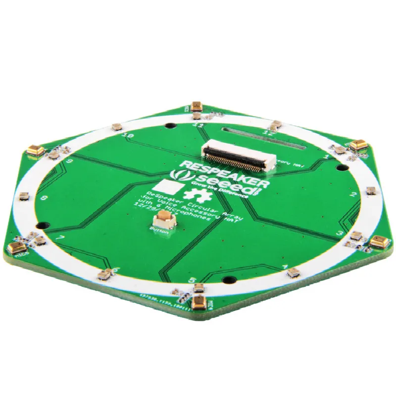 Маркировочная плата с кольцом для микрофона 6 набор распознавания речи Raspberry pi