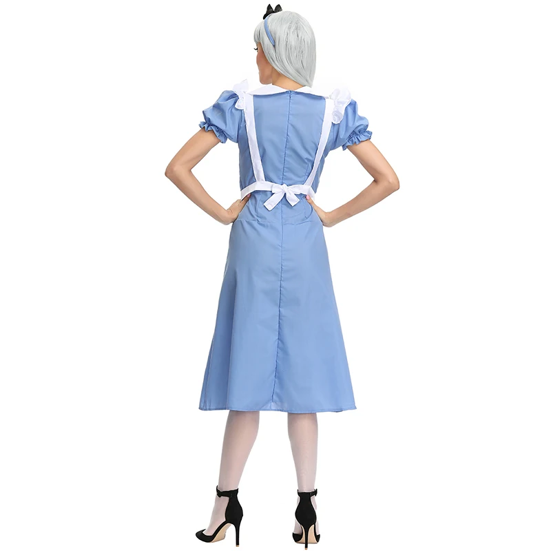 

White Queen Alice in Wonderland Costume Adult Ladies Halloween Party Queen Cosplay Fancy Dress Up Carnival Women Uniform Outfit