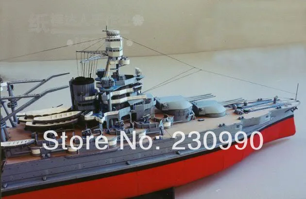 Высокое качество высокая имитация 1:250 USS Arizona линкор 3D бумажная модель DIY Собранный военный корабль бумажная модельная игрушка