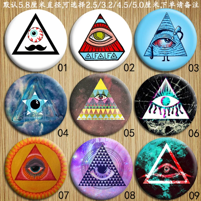 Уличная панк одежда украшения Япония Харадзюку звезда три угла Броши Мишка