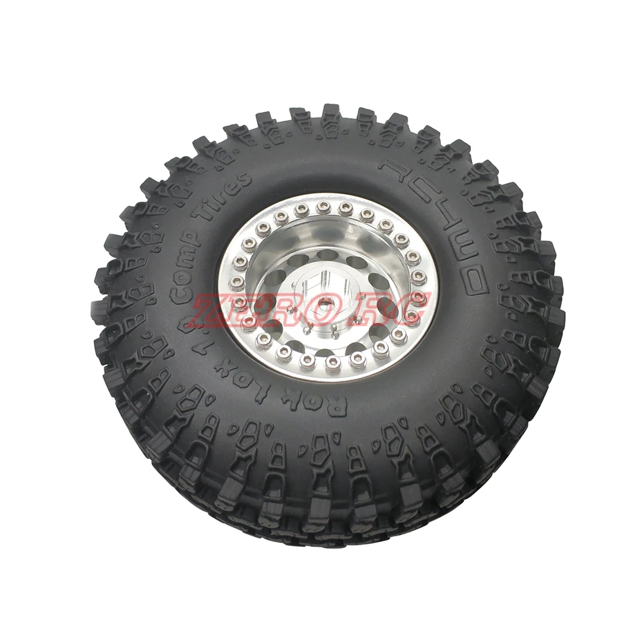 Колеса из металла 1 9 " 4 шт. металлические диски Beadlock Wheel + RC4WD 114 мм шины для